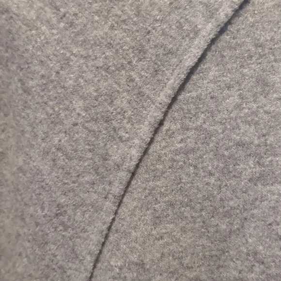 Oak + Fort Grey Wool Blend Long Sweater with Lapels - Picture 4 of 9